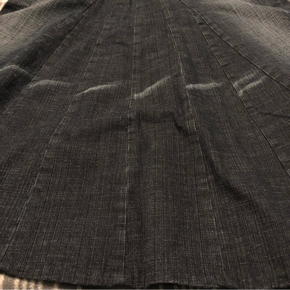 Unique Black Jean Mermaid Flare Skirt Diamanté Accents on back pockets Size 5 - Picture 4 of 16